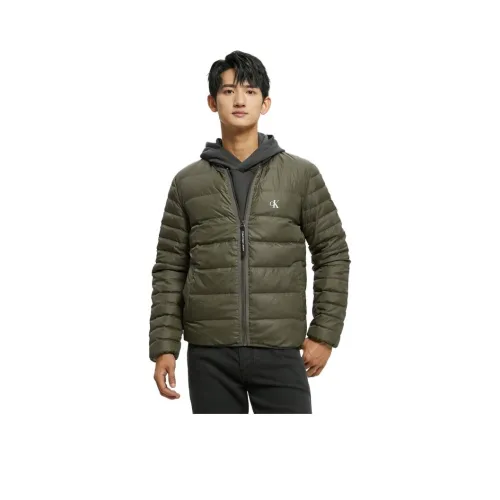 CALVIN KLEIN Пуховик Мужской Темно-зеленый