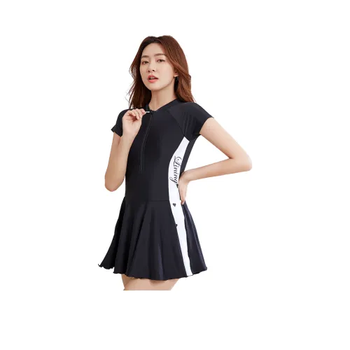 Подкладка One Piece Купальник Женский Черный Белый