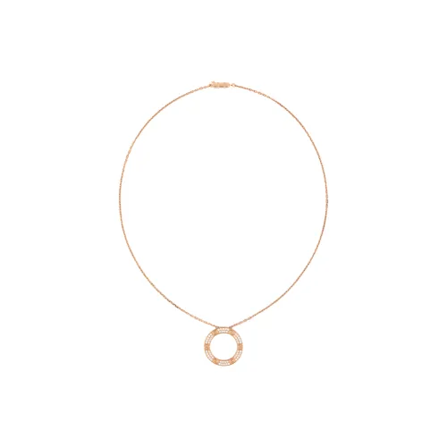 Cartier Колье LOVE Розовое Золото, Бриллианты