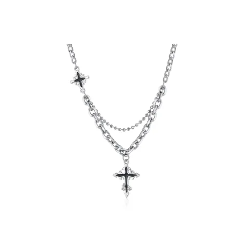 FBRUE Титановые стальные ожерелья унисекс