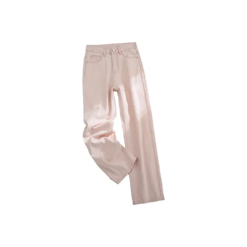 Снупи Розовые Женские Джинсы