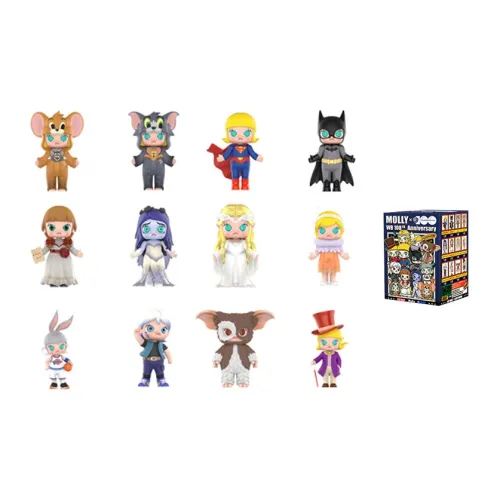 POP MART Молли Warner 100th Anniversary Коллекция Слепые коробки Один Mystery Коробка Целая коробка 12 шт