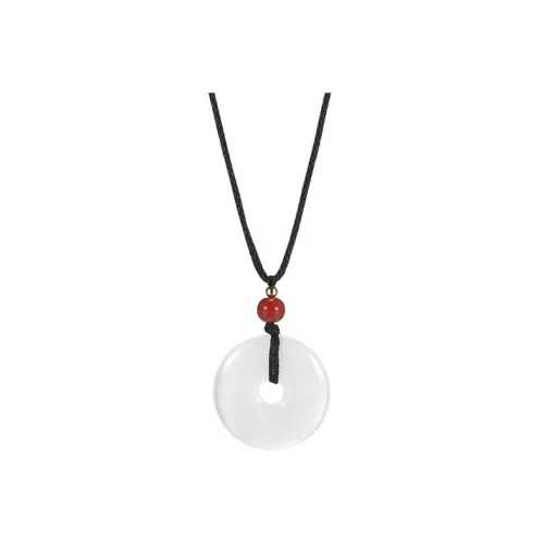 WANLIACC Цветное стекло Ruyi Мир Застежка Ожерелье Унисекс