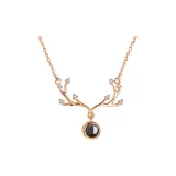 [Олень Says Я люблю тебя - Розово-золотой] Проект 100 ILOVEYOU Ожерелья