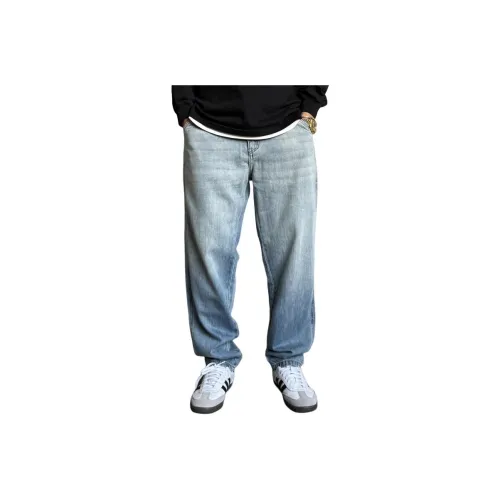 ZHANDASHUAI Синие Унисекс Джинсы