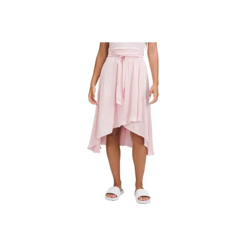 lululemon Midi Длина Satin Повседневный Длинный Юбка Женские