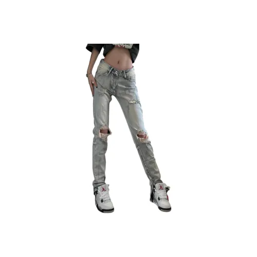 WOKXSS Синие Унисекс Джинсы