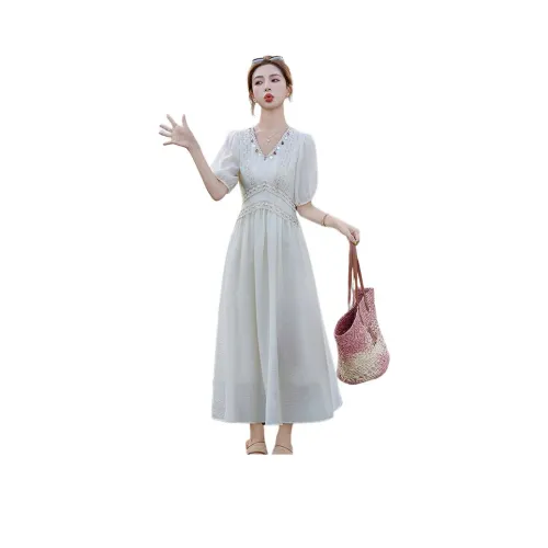 MJ Весна и Лето Короткий рукав Платье Женское