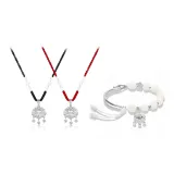 Чёрный шнур + Красная нить