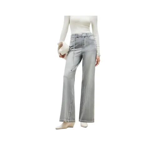 VERO MODA Светло-джинсовый Серый Женские Джинсы