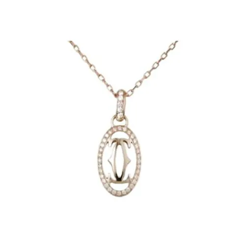 Cartier Колье Logo De Cartier Розовое Золото, Бриллианты