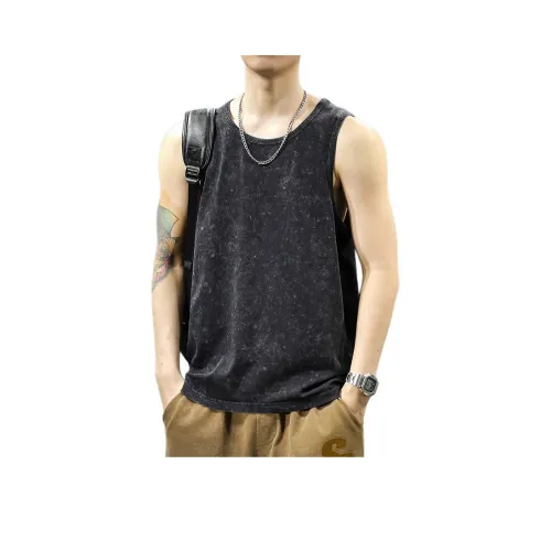 QIANJINNIU Черная унисекс майка