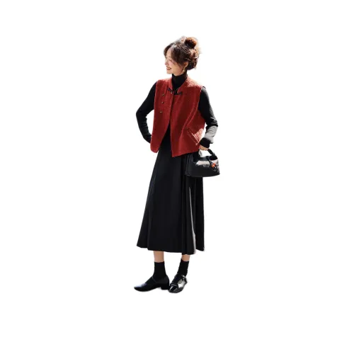 MOHANYIMEI Красный Женский жилет