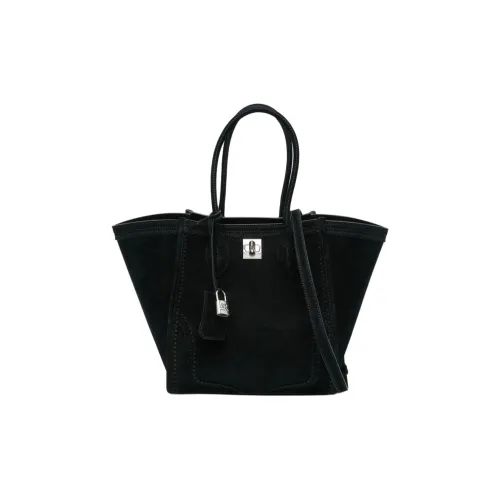 ERMANNO SCERVINO Нубук Кожа Сумка Стандартная Женская Черная