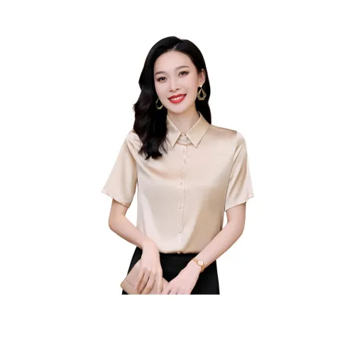 Yi Mengyuan Тяжелый шелк тутового дерева Рубашка Женская