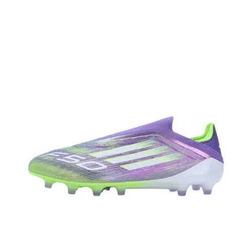 Adidas F50 ELITE Искусственный шип противоскользящее и абразионное покрытие футбольные бутсы унисекс фиолетовый
