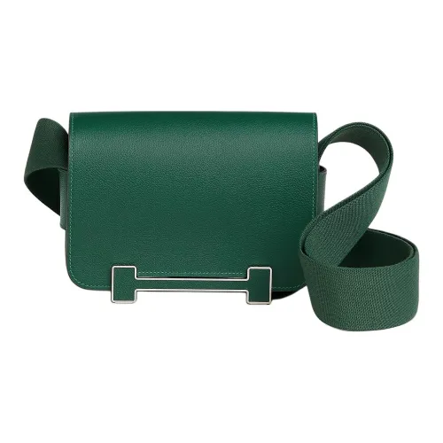 HERMES Geta Evercolor Телячья кожа Сумка через плечо Сумка на плечо Женская Средняя Зеленая