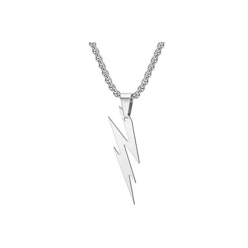 BYG Нержавеющая сталь Ожерелья Унисекс Серебряный