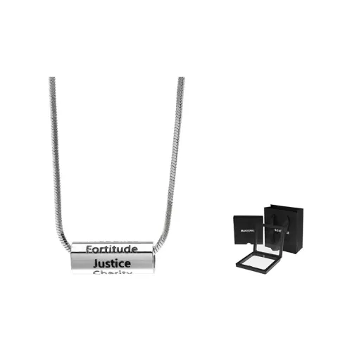 MAGICPOLE Титановые стальные ожерелья мужские серебряные