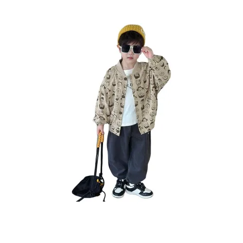 HEINBBE Бейсбольная куртка цвет Кофе для детей в возрасте 3-7 лет