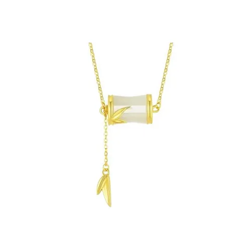 MUYAN Сплав Бамбук Swaying Shadow Ожерелье Женское