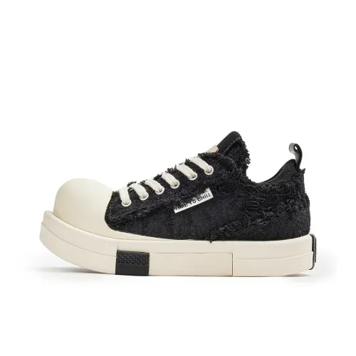 XIX Large Head Trainers с Floral Design визуально увеличивающие рост низкий топ кеды для скейтбординга женские черные