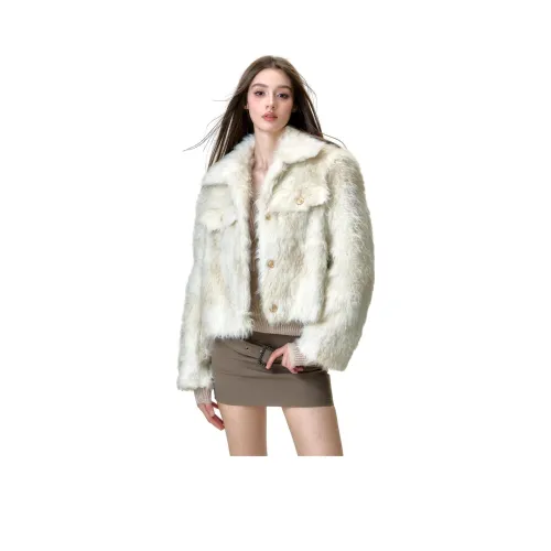 Li Zixian Вельвет Feel Пальто Женское