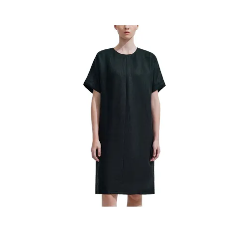 BLUE ERDOS Black Женские Короткие Платья с Рукавами
