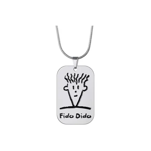 FIDO DIDO Нержавеющая сталь Ожерелье Унисекс