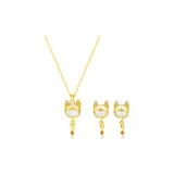 Ожерелье Destiny Милый Дракон + Серьги-гвоздики