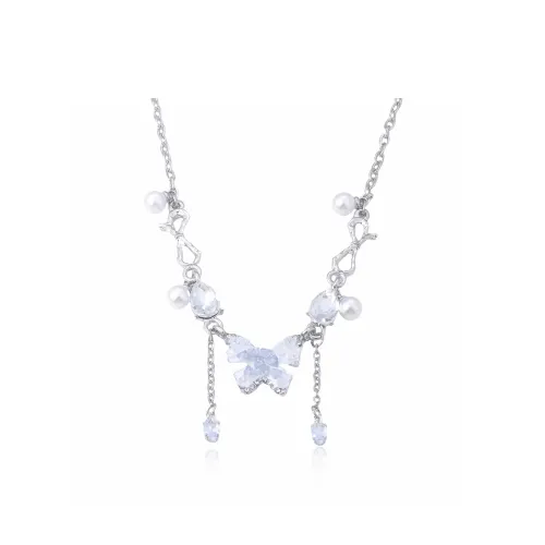 Kelanxi Титановые стальные ожерелья женские синие