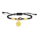 Черный шнур браслет