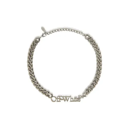 Off Белый Brass Necklaces Мужской