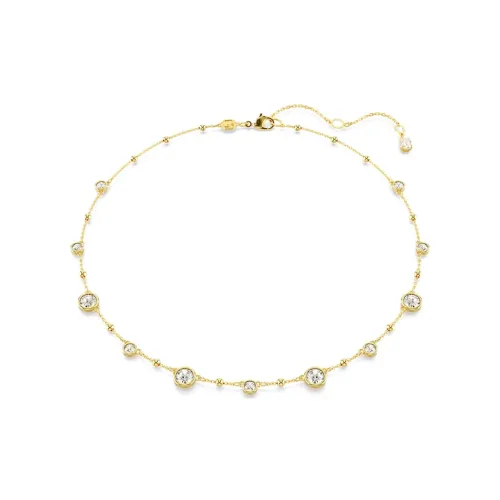 Swarovski Imber Кубический цирконий Искусственный кристалл Золотой тон Покрытие Ожерелье Женское Золото