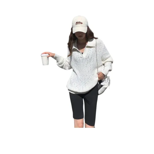 NANING9 Экрю Женская Трикотажная Одежда