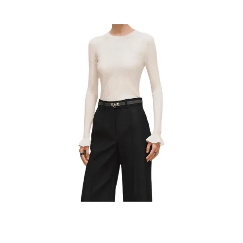 HERMES Свитер Женский Натуральный Белый