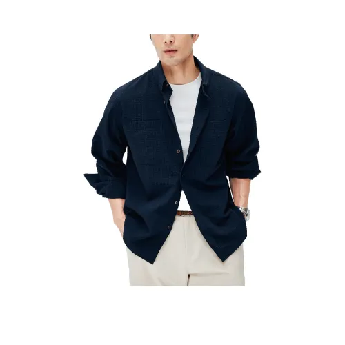 St. H Темно-синие мужские рубашки