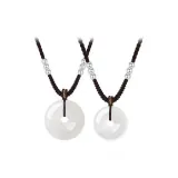 Черный, Спокойный, Застежка, Ожерелье, Парное (1 пара)