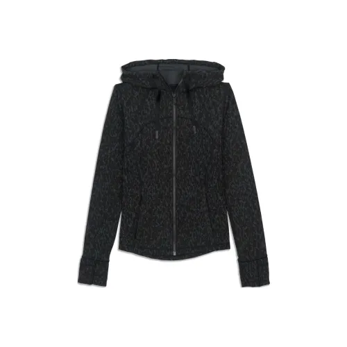 lululemon Define Куртки и Пальто Женские Черный Серый Леопардовый С принтом