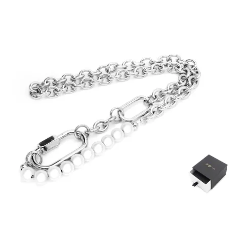 DAP Титановая сталь Ожерелье Серебряное Унисекс