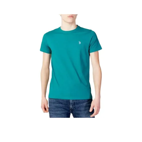 U.S. POLO ASSN. Рубашка T Мужская Бирюзовая