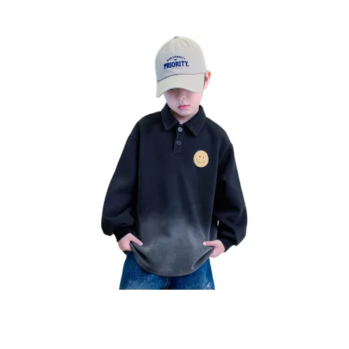 Little Redfish Поло Черное Детское