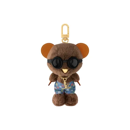 LOUIS VUITTON Nigo Collaboration Синтетический мех Сумка Аксессуар Мужской Синий