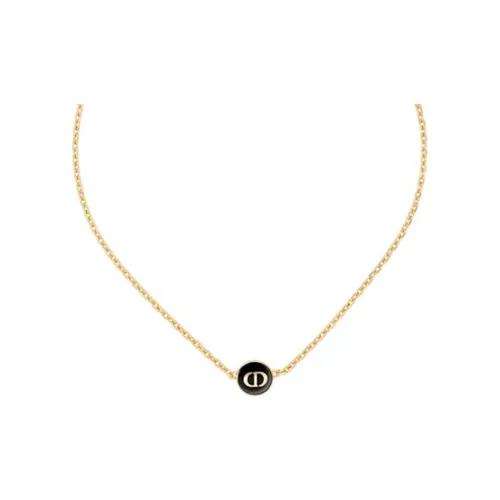 DIOR Classic CD Necklace Series Metal Necklaces Женские