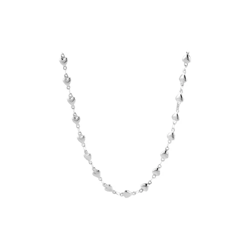 KING OF BLING Титановая сталь Ожерелья Женские Сладкий Персик