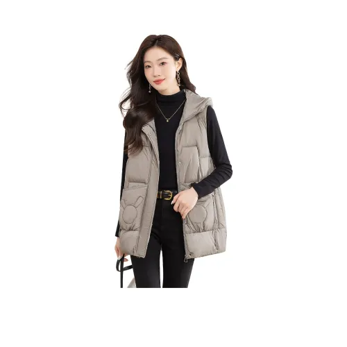 Cypress House Жилет Женский Хаки Серый