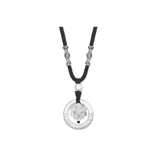 MUYAN Сплав Лотос Благоприятные облака Peace Пряжка Ожерелье Женские