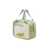 Однослойная сумка для туалетных принадлежностей - зеленая