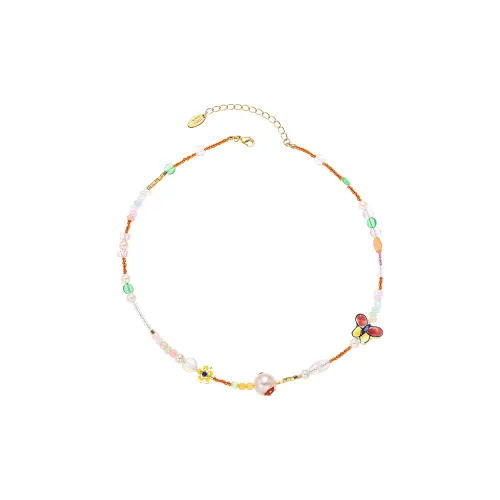 ROAELOVE Медный Искусственный жемчуг Ожерелье Женское