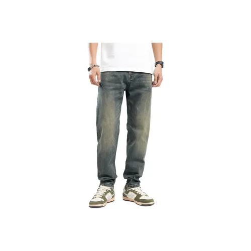 SUNDACE Ностальгический синий Мужские Джинсы
